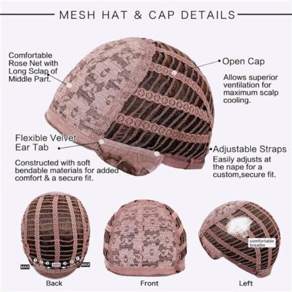 Women Wigs Synthetic Straight Layered Brown 2 - Picture 5 of 5